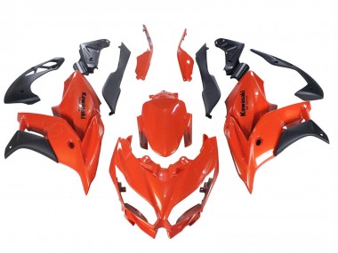 Best 2015-2021 Kawasaki Versys 650 Motorcycle Fairings - Red Matte Black UK