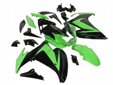 Best 2009-2015 Yamaha FZ6R Motorcycle Fairings - Glossy Black Green UK