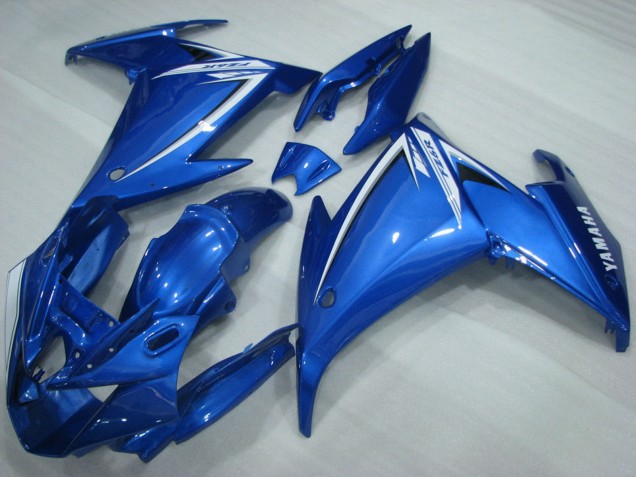 2009-2015 Yamaha FZ6R Motorcycle Fairings - Blue White UK