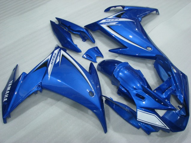 2009-2015 Yamaha FZ6R Motorcycle Fairings - Blue White UK