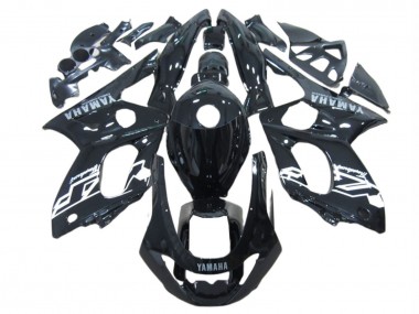 Best 1996-2007 Yamaha YZF600R Thundercat Motorcycle Fairings - Glossy Black White UK