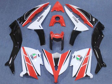 Best 2012-2014 Yamaha TMAX530 Motorcycle Fairing - Red White Black UK
