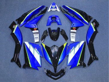 Best 2015-2016 Yamaha TMAX530 Motorcycle Fairings - White Blue Black UK