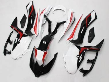 Best 2017-2021 Yamaha XMAX300 Motorcycle Fairings - White Red Glossy Black UK