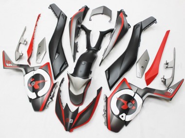 Best 2017-2021 Yamaha XMAX300 Motorcycle Fairings - Matte Black Red Grey 99 UK