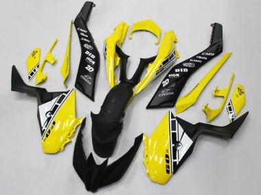 Best 2017-2021 Yamaha XMAX300 Motorcycle Fairings - Yellow White Black UK