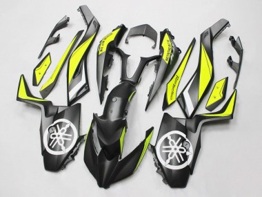 Best 2017-2021 Yamaha XMAX300 Motorcycle Fairings - Black Yellow White UK