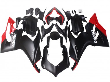 Best 2020-2024 Ducati Panigale V2 Motorcycle Fairings - Red Matte Black Corse UK