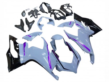 Best 2020-2024 Ducati Panigale V2 Motorcycle Fairings - Glossy Grey Purple Glossy Black UK
