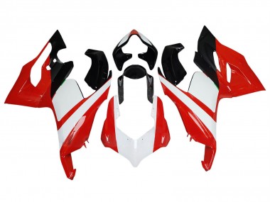 Best 2020-2024 Ducati Panigale V2 Motorcycle Fairing - White Red Glossy Black UK