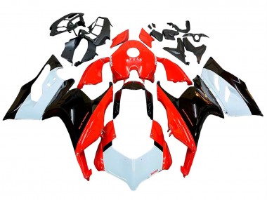 Best 2020-2024 Ducati Panigale V2 Motorcycle Fairing Kits - White Red Glossy Black UK