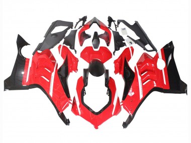 Best 2020-2021 Ducati Panigale V4 V4S Motorcycle Fairings - Red Glossy Black UK