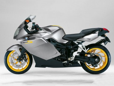 Best 2005-2010 BMW K1200S Motorcycle Fairing Kits - Silver Yellow Black UK