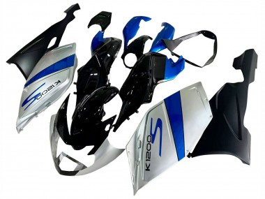 Best 2005-2010 BMW K1200S Bike Fairings - Silver Blue Black UK