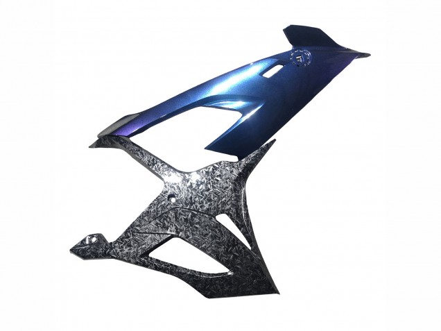 2019-2022 BMW S1000RR Motorcycle Fairings - Gradient Blue Purple Forged Carbon Fiber UK