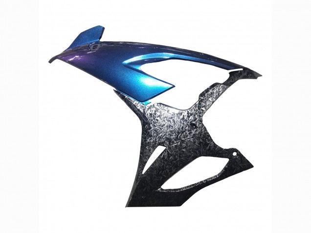 2019-2022 BMW S1000RR Motorcycle Fairings - Gradient Blue Purple Forged Carbon Fiber UK