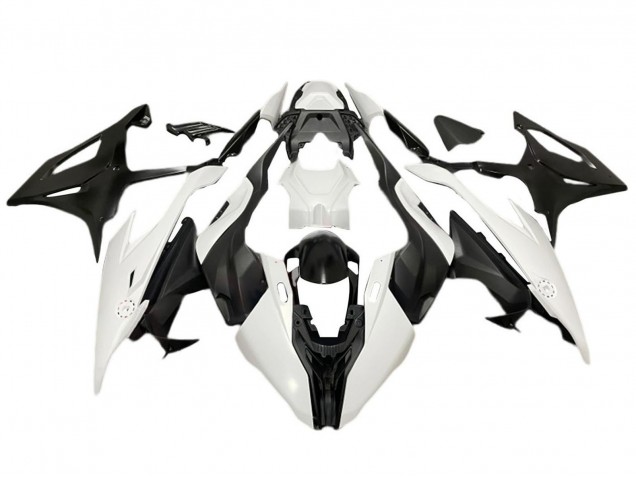 2019-2022 BMW S1000RR Motorcycle Fairings - Matte Black White UK