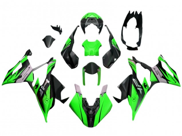 2019-2022 BMW S1000RR Motorcycle Fairings - Green Black UK