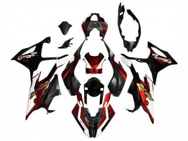 Best 2019-2022 BMW S1000RR Motorcycle Fairings - Red White Black UK