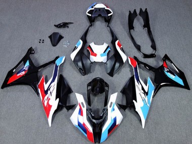 Best 2019-2022 BMW S1000RR Motorcycle Fairings - Black White Blue UK