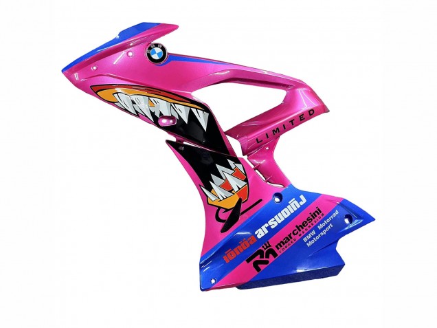2017-2018 BMW S1000RR Motorcycle Fairings - Pink Blue Yellow Shark UK