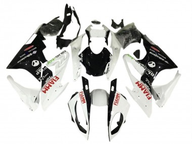 Best 2017-2018 BMW S1000RR Motorcycle Fairings - White Black Fiamm UK