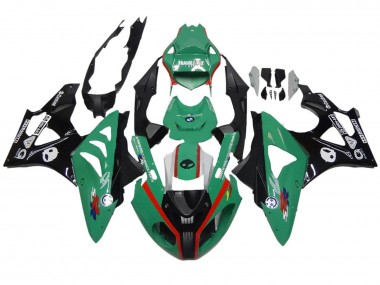 Best 2009-2014 BMW S1000RR Motorcycle Fairings - Green Red Black UK