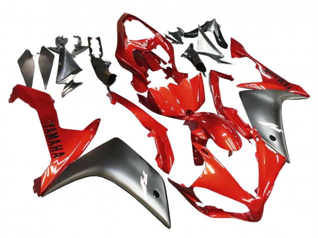 2007-2008 Yamaha YZF 1000 R1 Motorcycle Fairing - Red Matte Black UK