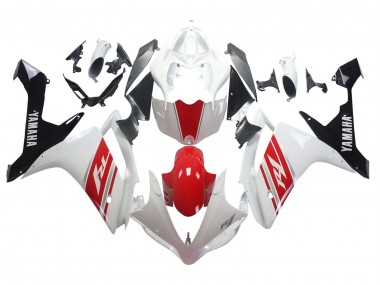 Best 2007-2008 Yamaha YZF 1000 R1 Motorcycle Fairing - White Red Black UK