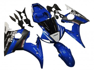 Best 2006-2009 Yamaha YZF R6S Motorcycle Fairings - Blue White Glossy Black Yamalube UK