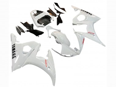 Best 2006-2009 Yamaha YZF R6S Motorcycle Fairing Kits - White UK