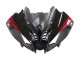 2008-2016 Yamaha YZF 600 R6 Motorcycle Fairings - Glossy Black Matte Black Red Stripe UK