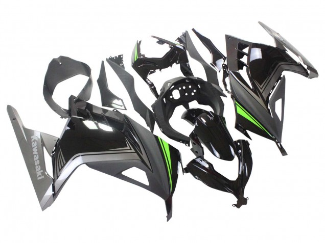 2013-2017 Kawasaki EX300 Motorcycle Fairings - Glossy Black Matte Black Green UK