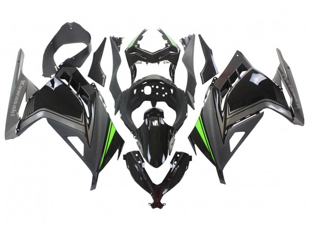 2013-2017 Kawasaki EX300 Motorcycle Fairings - Glossy Black Matte Black Green UK