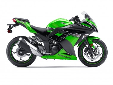 Best 2013-2024 Kawasaki EX300 Motorcycle Fairing - Green Black UK