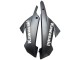 2013-2024 Kawasaki EX300 Motorcycle Fairings - White Black UK