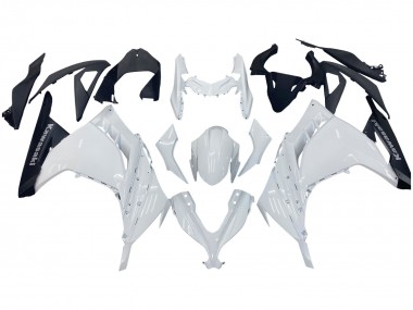 Best 2013-2024 Kawasaki EX300 Motorcycle Fairings - White Black UK
