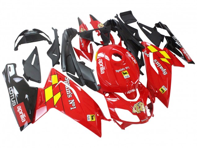 2006-2011 Aprilia RS125 Motorcycle Fairings - Red White Yellow Black UK