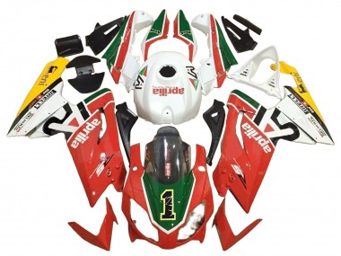 Best 2006-2011 Aprilia RS125 Motorcycle Fairings - White Red Green UK