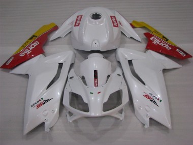 Best 2006-2011 Aprilia RS125 Motorcycle Fairings - White Red Yellow UK
