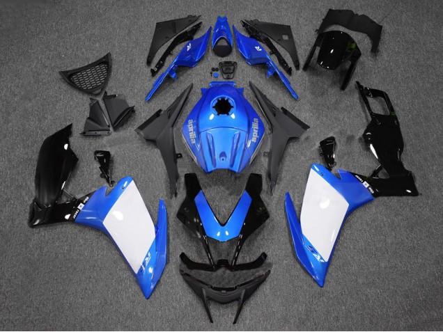 2012-2018 Aprilia RS4 50 125 Motorcycle Fairings - Blue White Glossy Black UK