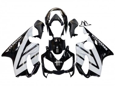 Best 2004-2007 Honda CBR600 F4i Motorcycle Fairings - White Glossy Black UK