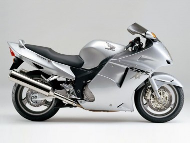 Best 1996-2007 Honda CBR1100XX Blackbird Motorcycle Fairings - Silver Grey UK