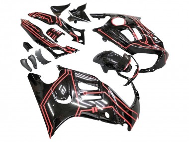 Best 1997-1998 Honda CBR600 F3 Motorcycle Fairing Kits - Red Glossy Black UK