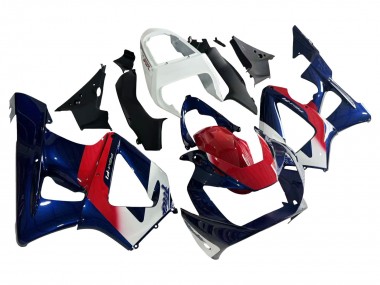 Best 2000-2001 Honda CBR900RR 929 Motorcycle Fairing - White Red Blue UK