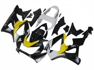 Best 2000-2001 Honda CBR900RR 929 Motorcycle Fairings - White Yellow Glossy Black UK