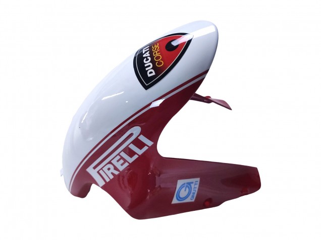 2007-2014 Ducati 848/1098/1198 Motorcycle Fairings - White Red Glossy Black Valsir Xerox UK