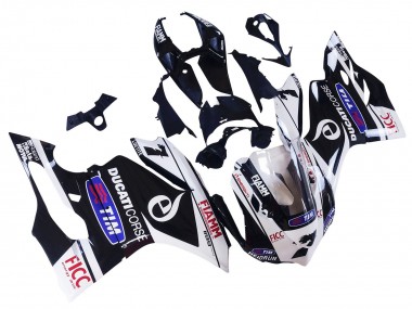 Best 2011-2014 Ducati Panigale 899/1199 Motorcycle Fairings - White Black Blue Fiamm Ficc 7 UK