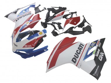 Best 2015-2020 Ducati 1299 Motorcycle Fairings - White Red Blue Matte Black Unibat Flex-Box UK