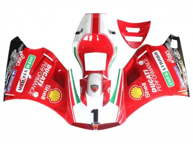 Best 1993-2005 Ducati 748/916/996/998 Motorcycle Fairings - White Red Yellow Green Glossy Black Performance UK
